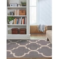 thumbnail image 7 of Unique Loom Trellis Collection Area Rug - Austin (5' 1" x 8' Rectangle Gray/Beige), 7 of 7