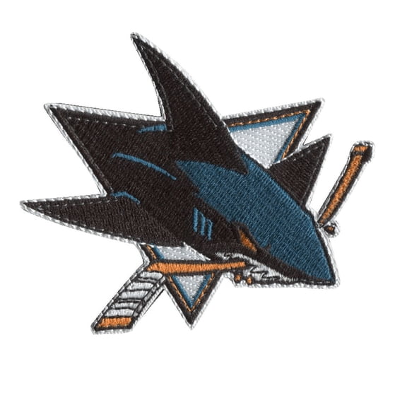 Official Licensed San Jose Sharks NHL Team Hook Patch for Backpacks (Small)