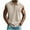 Khaki, variant on Yghzkop Men's Casual Fashion Solid Color Button Lapel Hook Buckle T-shirt Short Sleeved