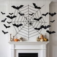 thumbnail image 4 of 5 Pieces Glow in The Dark Fake Bats Wall Decor Night Light Illusion Luminous Realistic Spooky Plastic Fake Bats for Halloween Trick Decoration Supplies, 4 of 5