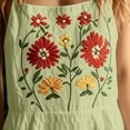 thumbnail image 5 of FchengtaiS Summer Boho Jumpsuit Women Floral Embroidered Sleeveless Rompers Casual Loose Wide Leg Overalls With Pockets, 5 of 7