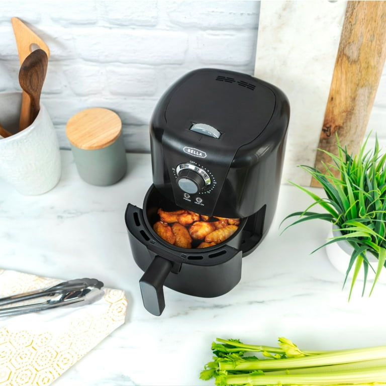 Chefman TurboFry 3.6 Qt. Analog Air Fryer, Dual Dial Control - Black