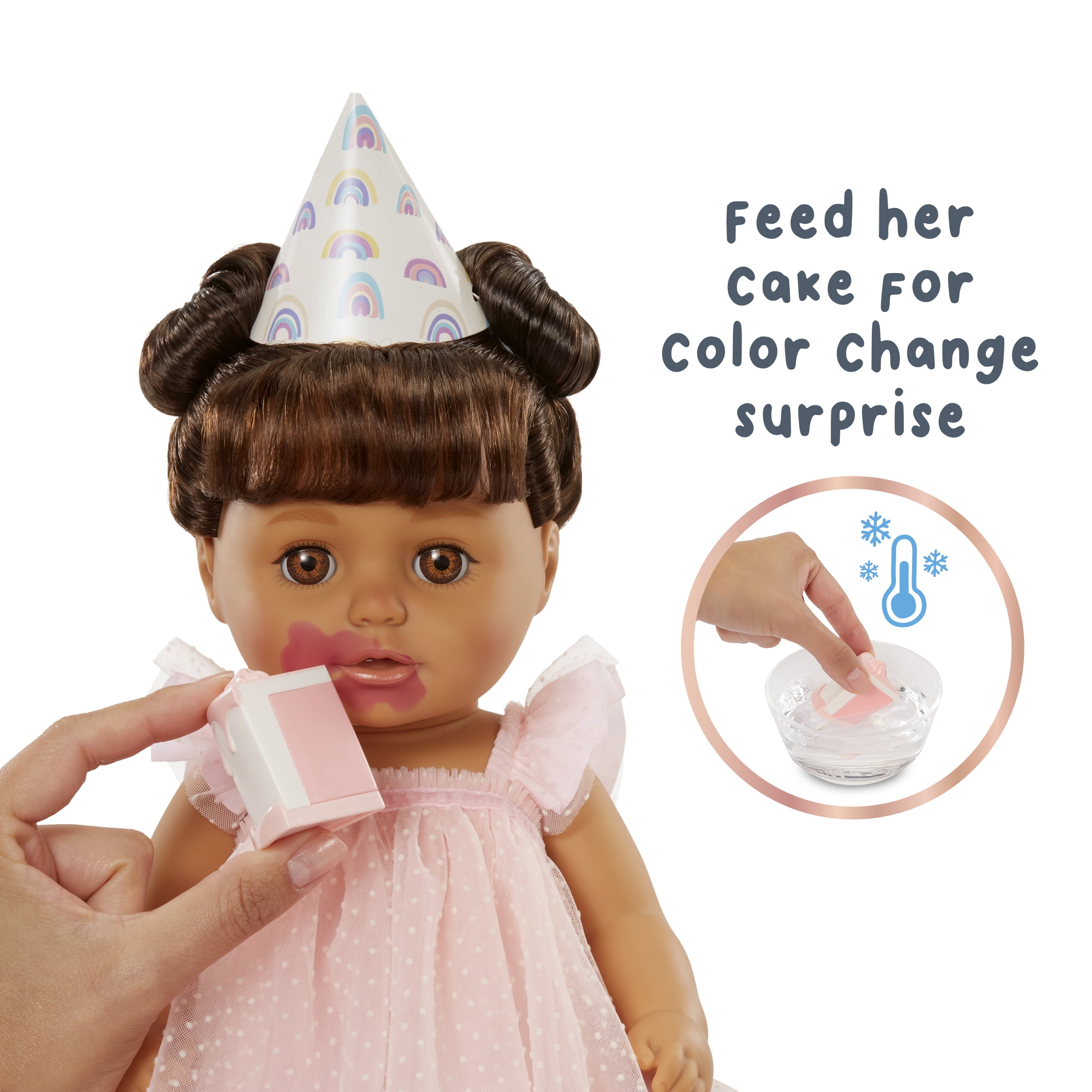 Baby Born Birthday Baby Doll Ava - Light Brown Eyes, Kids Ages 3+