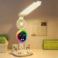 thumbnail image 2 of Multifunctional LED Desk Lamp with Built-in Fan & Color Changing Night Light, Dimmable Brightness, Plug-in Use, Compact Modern Lamp for Home Office Dorm Bedside, Ideal Holiday Gift, 2 of 12