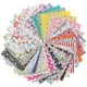 50Pcs Assortiment de Coton Coloré Tissu de Patchwork Tissu Tissu Quilt Couture Artisanat Scrapbook Matériel Tricot Fournitures 4x4in – image 2 sur 5