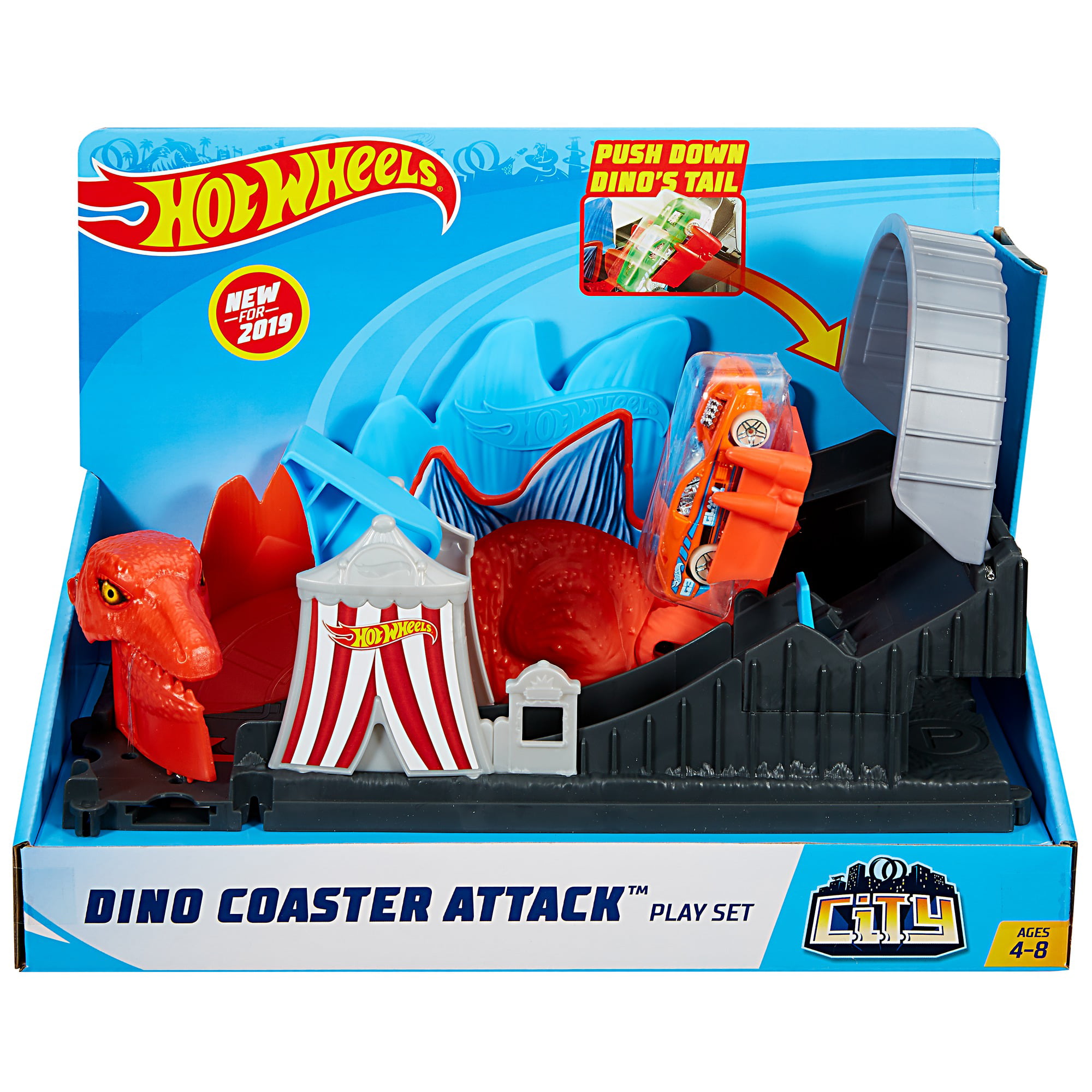 Hot Wheels Dino Coaster Attack Playset 