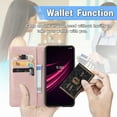 thumbnail image 2 of Dteck for T-Mobile REVVL 6 Pro 5G Wallet Phone Case,Embossed PU Leather Magnetic Clasp Case with Credit Card Slots Holder Phone Cover with Strap for T-Mobile REVVL 6 Pro 5G,Rosegold, 2 of 4