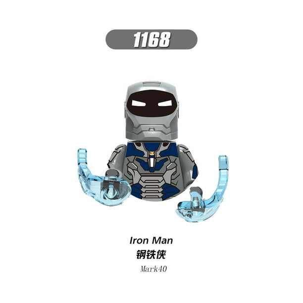 Figuras de acción en miniatura de superhéroes de Hot Toys, Iron Man, todas las series, bloques de construcción, muñecos de películas clásicas, juguetes para niños, regalo