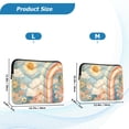 thumbnail image 4 of FORMRS 13"-13.3" Laptop Sleeve Protective Case Soft Carrying Quilted Computer Bag Cover, Beige Rainbow Clouds, 4 of 7