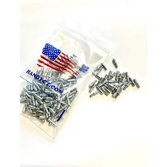 HANDYCT 3mm Glass Shelf Pins with Clear Vinyl (25)