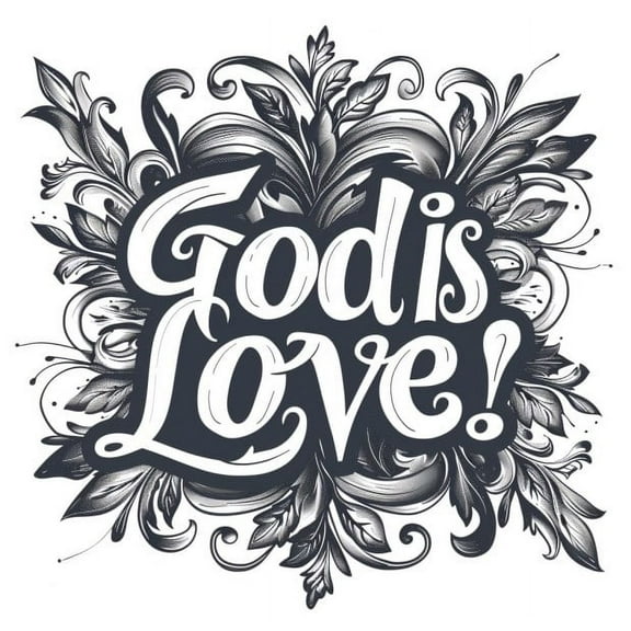 Christian Car Stickers, God Is Love Vinyl Decals, Inspirational Faith Auto Accessories, Religious Gifts for Christians, Bible Verse Stickers for Cars, Faith-Based Car Decor, Uplifting Christian Decal