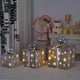 thumbnail image 4 of Juego de 3 Cajas de Luces Led Navideñas con Control Remoto | Decoración Multicolor de Pvc | para Interiores y Exteriores | 15,5 Cm, 20,5 Cm, 25,5 Cm | 0,7 Kg | Ideal para Bodas, Banquetes y Decoració, 4 of 7