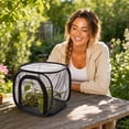 thumbnail image 7 of Foldable Breathable Mesh Insect Breeding Cage, Reusable Transparent Net Habitat Box for Insect Observation, Butterfly Creepy Crawler Breeding, 12"(Blue), 7 of 7