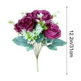 thumbnail image 5 of Mini Austin Rose Bouquet Artificial Flowers 31cm Height Realistic Faux Blooms Home Table Decor Centerpiece Gift For Wedding Baby Shower Low Maintenance Decoration Shelf Accent Seasonal Styling, 5 of 6
