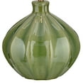 thumbnail image 6 of 360 Lighting Gordy Modern Accent Table Lamp Handcrafted 20 1/2" High Ribbed Green Ceramic Oatmeal Fabric Drum Shade for Bedroom Living Room Bedside, 6 of 8