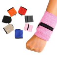 thumbnail image 1 of Running Sport Travel Zipper Wrist Wallet Band Coin Key Holder Storage Pouch, 1 of 8