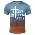 thumbnail image 5 of Playeras Hombre Deportivas Para Hombre Moda Casual Manga Corta Pulóver Camiseta Impresa Top, 5 of 5