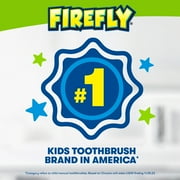 Firefly Light Up Timer Kids Toothbrush, Premium Soft Bristles, Blue and Green, 2 Count
