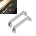 thumbnail image 1 of Poignée d'Armoire, Facile à Installer Poignée de Porte en Alliage d'Aluminium 2 Pcs Haute Résistance Trou de 180mm Espacement Largement Utilisé pour Réfrigérateur Argent, Noir, 1 of 7