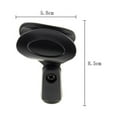 thumbnail image 1 of Mosiee Durable Plastic Microphone Clip Clamp Wireless Handheld Holder Adapter Stand Wire Mic Rotatable Bracket Clip Microphone Clip, 1 of 9
