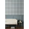 thumbnail image 5 of NextWall Pavestone & Blue Tailor Plaid Peel and Stick Wallpaper - 20.9 in. W x 18 ft. L Roll, 5 of 7
