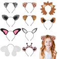 thumbnail image 3 of FELTECHELECTR 10 piezas de accesorios para tocados de disfraces de carnaval, tocados con orejas de animales., 3 of 7