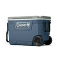 thumbnail image 2 of Coleman Classic Series 62-Quart Wheeled Camping Cooler, Lakeside Blue, 2 of 7