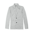 thumbnail image 5 of Lars Amadeus Men's Blazers Notched Lapel Long Sleeve Knit Blazer with Pockets, 5 of 7