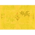 thumbnail image 1 of Ahgly Company Indoor Rectangle Abstract Yellow Modern Area Rugs, 4' x 6', 1 of 4