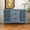 Blue, variant on Eleanor American Design Storage Cabinet with Symmetrical Pattern, Dressers with 2 Doors, 3 Drawers and Solid Wood Legs, Dark Green