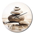 thumbnail image 2 of Designart "Beach Photo Harmonious symmetry VI" Beach Oversized Wall Clock, 2 of 5