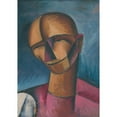 thumbnail image 2 of Gejza Schiller 11x14 Black Ornate Wood Framed Double Matted Museum Art Print Titled: Man's Head (1923), 2 of 5