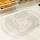 thumbnail image 2 of Plato giratorio para refrigerador, organizador de plato giratorio cuadrado para gabinete de refrigerador, despensa, paquete de 1, transparente, 2 of 6