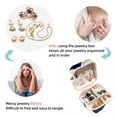 thumbnail image 4 of Swan Travel Portable Square Decorative Box with Necklace Holder and Jewelry Organizer - Ideal for Rings, Earrings, Necklaces, Bracelets - Suitable for Girls and Women, 4 of 6