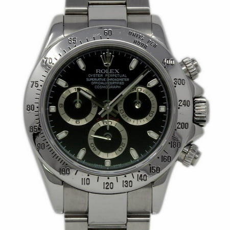 Pre-Owned Rolex Daytona 116520 Steel  Watch (Certified Authentic & (Rolex Daytona Best Price)