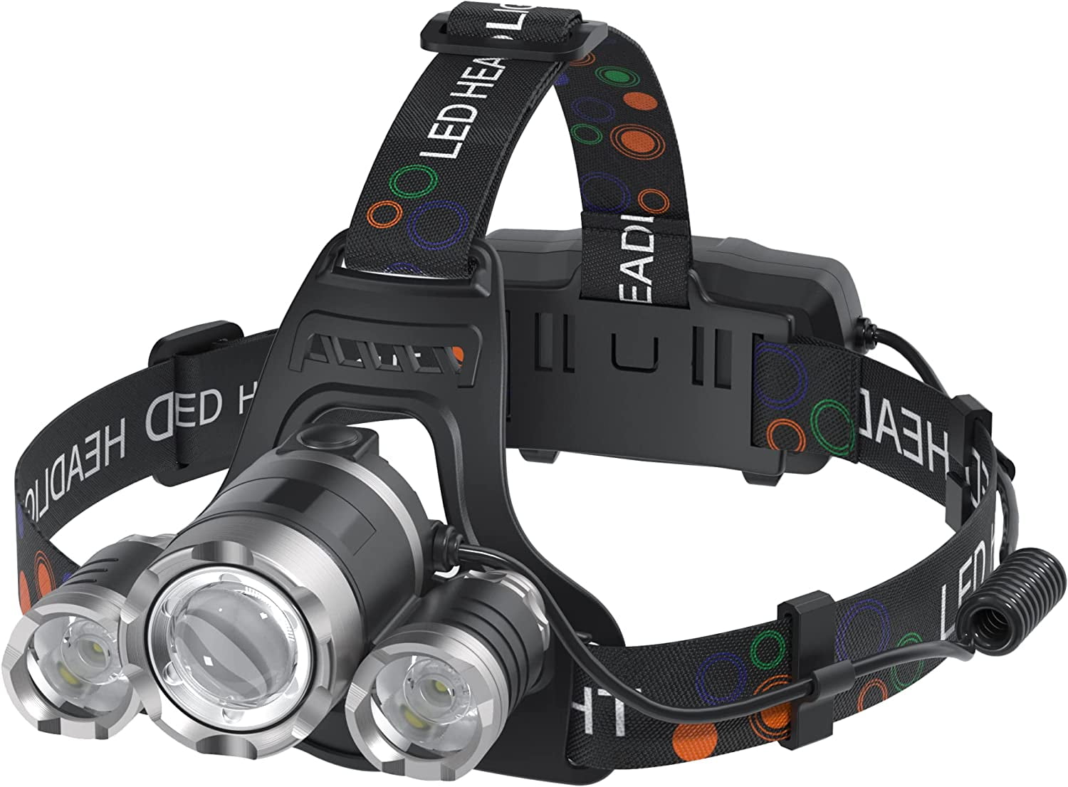 Headlamp Rechargeable USB Headlamps 6000 High Lumens Super Brightest