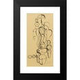 thumbnail image 2 of Oskar Schlemmer 14x24 Black Modern Framed Museum Art Print Titled - Figural Plan K 1 (Figurenplan K 1) (1921), 2 of 5