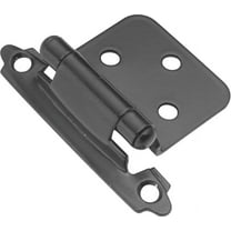 Hickory Hardware 1.94 in. W X 2.63 in. L Black Steel Self-Closing Hinge 2 pk
