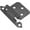 Black, variant on Hickory Hardware Surface Self-Closing Collection Hinge (Pair), Flush - Chrome