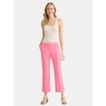 thumbnail image 2 of Time and Tru Women's Pull On Cropped Flare Pants, Sizes XS-XXXL, 2 of 5