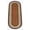 Burgundy/Mustard, variant on Earth Rugs C-19 Burgundy / Mustard Oval Braided Rug 2 Feet X 6 Feet