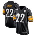 thumbnail image 1 of Youth Pittsburgh Harris 22 Black Player Game Stitched T-shirts Performance Top, Small, 1 of 2