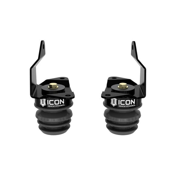 Fits 2022-2024 Toyota Tundra Icon Vehicle Dynamics Bump Stop 56112 Bolt On; Foam; Canister Style; Black; Set Of 2