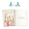 thumbnail image 5 of Tree-Free Greetings Anniversary Greeting Card 2 Pack, 5x7, Aniversario Champagne (GT64637), 5 of 6