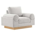 thumbnail image 2 of Modway Oasis Upholstered Fabric Armchair in Light Gray, 2 of 9