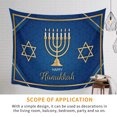 thumbnail image 2 of Tapiz Colgante De Pared De Poliéster, Decoración Del Hogar De Hanukkah, Tapiz Impreso Único Para El Hogar Para Dormitorio, Sala De Estar, Regalo De Fiesta Cateissary HA027037-03, 2 of 6