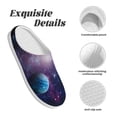 thumbnail image 5 of Goofa Planets Stars And Galaxies1 Print Womens Mens Cotton Lightweight House Slippers , Washable Home Slippers,Indoor Comfy Bedroom Cozy Slippers-35/36, 5 of 7