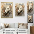 thumbnail image 4 of Designart "Unicorns In Simplistic Art I" Unicorns Wall Decor, 4 of 7