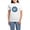 With Blue Strpe Pant, variant on CafePress - Clausometer Women's Light Pajamas - Women's Short Sleeve Print T-Shirt and Pants Light Cotton Pajama Set
