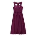 thumbnail image 3 of DPOIS Kids Flower Girl A Line Chiffon Junior Bridesmaid Dress, 3 of 7
